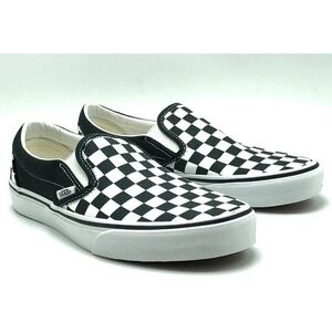 Men's 10 VANS CLASSIC CHECKERBOARD SLIP-ON Scarab Green (VN000D5PPRM)